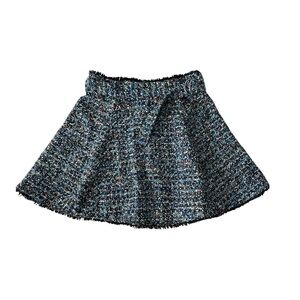 Revolve Lovers + Friends Aiden Multicolor Tweed Fringe Belt Mini Skirt